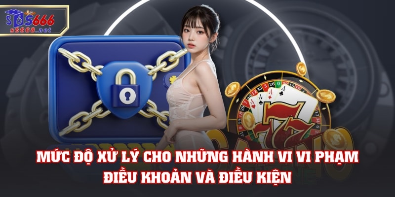 Mức độ xử lý cho những hành vi vi phạm điều khoản và điều kiện